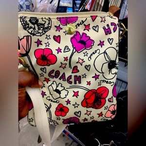 Coach poppy Kyra floral print tote/crossbody